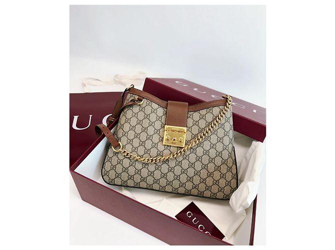 Gucci Padlock GG Medium Schultertasche Braun - Ansicht 27