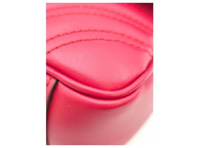 Gucci Mini Borsa a Spalla Trapuntata Rossa Rosso - vista 11
