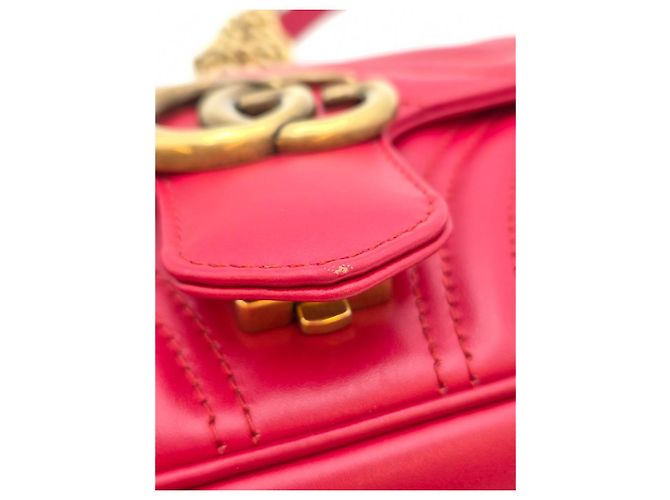 Gucci Mini Borsa a Spalla Trapuntata Rossa Rosso - vista 12