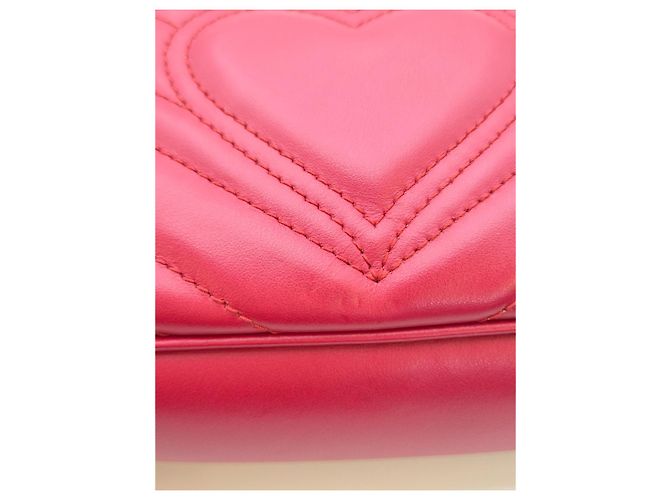 Gucci Mini Borsa a Spalla Trapuntata Rossa Rosso - vista 14