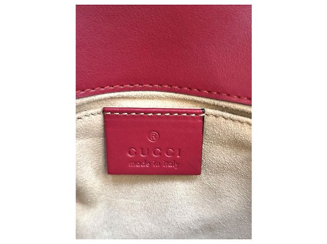 Gucci Mini Borsa a Spalla Trapuntata Rossa Rosso - vista 18