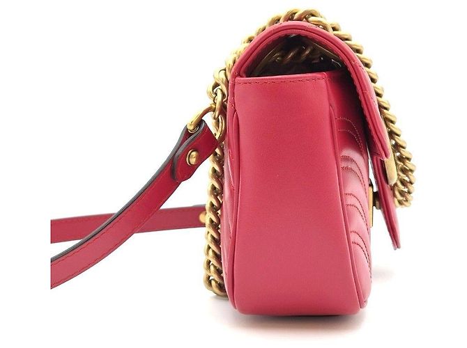 Gucci Mini Borsa a Spalla Trapuntata Rossa Rosso - vista 3