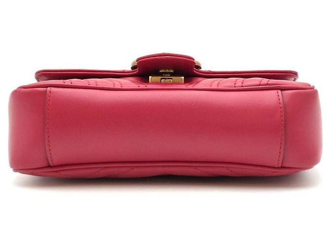 Gucci Mini Borsa a Spalla Trapuntata Rossa Rosso - vista 9