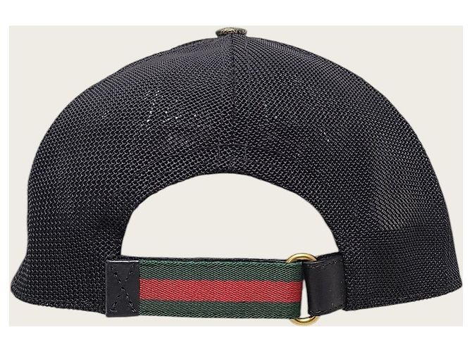 Gucci Canvas Snake Mesh Baseball Cap Braun - Ansicht 4