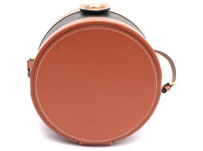 Céline Borsa a Spalla e Borsa a Tracolla Triomphe Brown Medium Tambour Marrone - vista 12