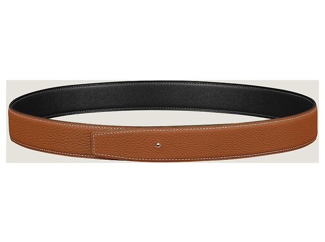 Hermès Cintura Reversibile Nero/Oro Rosa - vista 8