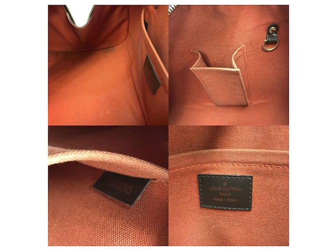 Borsa Louis Vuitton Damier Ebene Ribera MM Marrone - vista 10