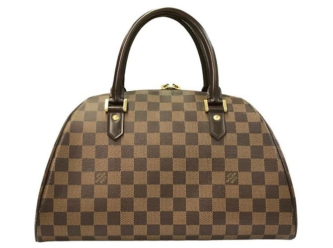 Borsa Louis Vuitton Damier Ebene Ribera MM Marrone - vista 2
