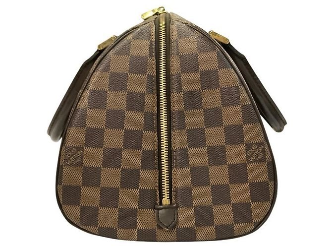 Borsa Louis Vuitton Damier Ebene Ribera MM Marrone - vista 3