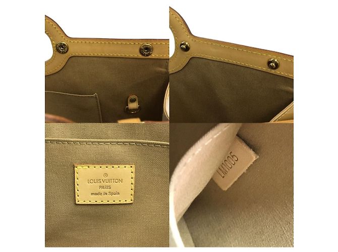 Borsa Louis Vuitton Vernis Roxbury Drive Beige - vista 10