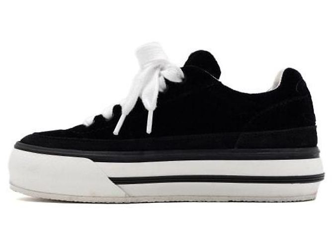 Chanel Sneaker in suede e velluto nero da donna - vista 4