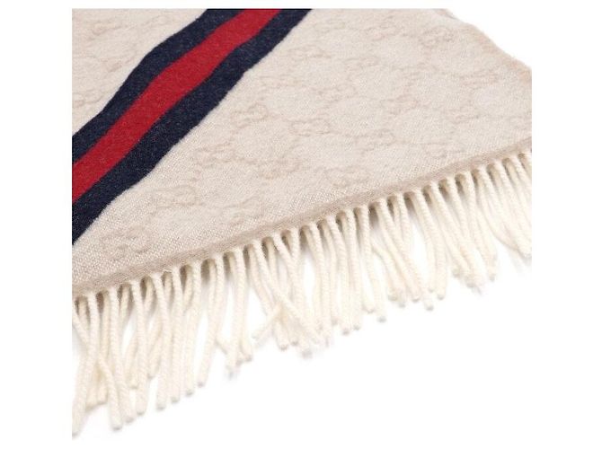 Gucci Écharpe en laine Web Stripe pour unisexe - vue 2