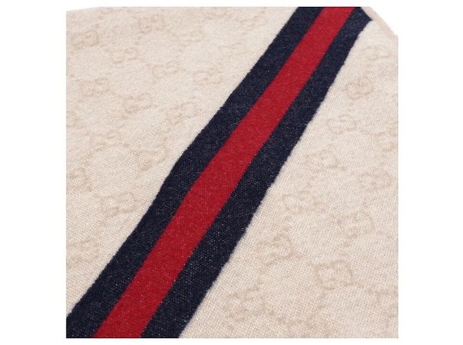 Gucci Écharpe en laine Web Stripe pour unisexe - vue 3