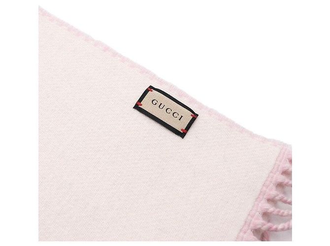 Gucci Bufanda gigante de lana y cachemira entrelazada rosa para mujer - vista 5