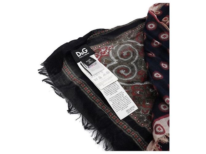 Dolce & Gabbana Mehrfarbiger Seidenmischung Schal für Damen Rot - Ansicht 4