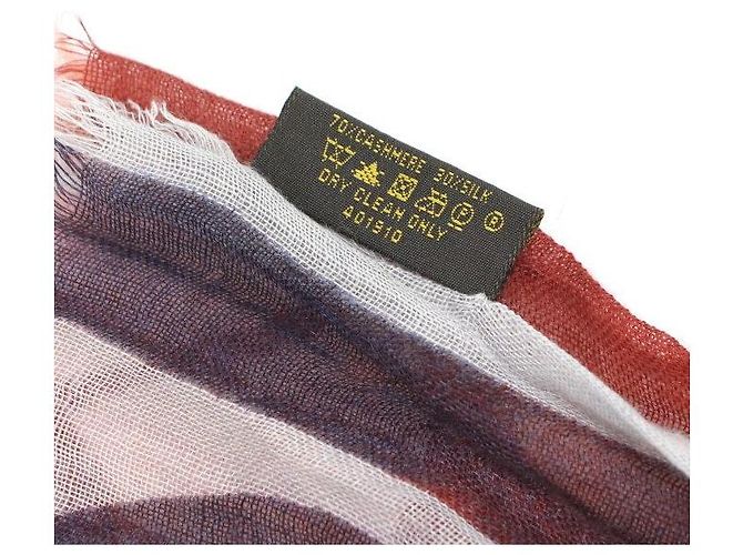 Louis Vuitton Stola, sciarpa e foulard in misto cashmere e seta Multicolore - vista 7