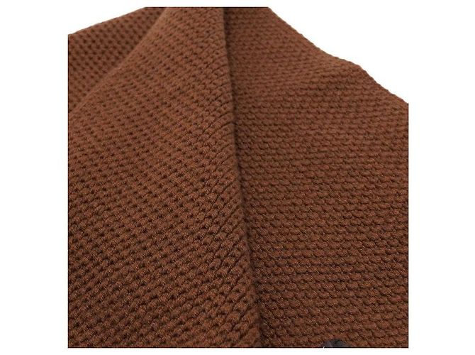 Loro Piana Sciarpa unisex in cashmere marrone - vista 5