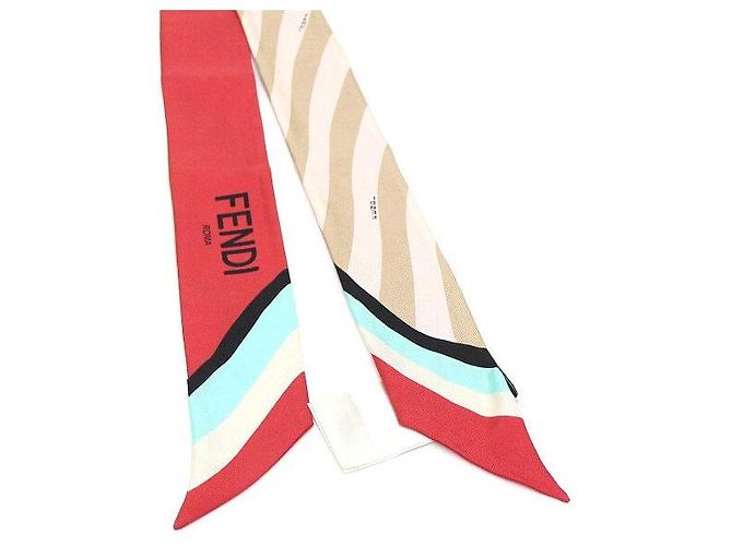 Fendi Bufanda de seda a rayas Optical Lappi - vista 2
