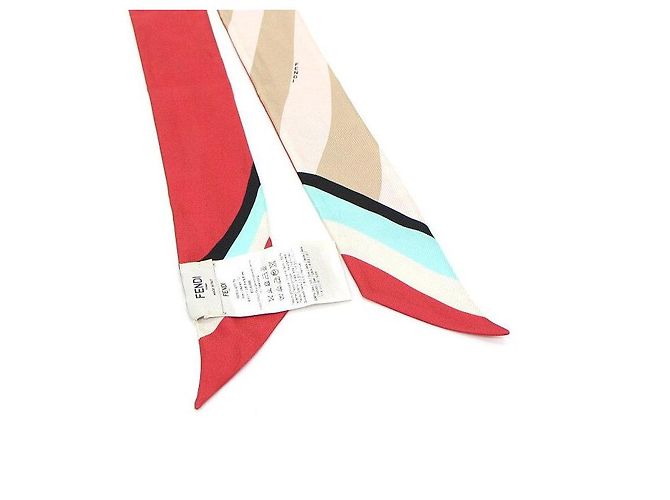 Fendi Bufanda de seda a rayas Optical Lappi - vista 3