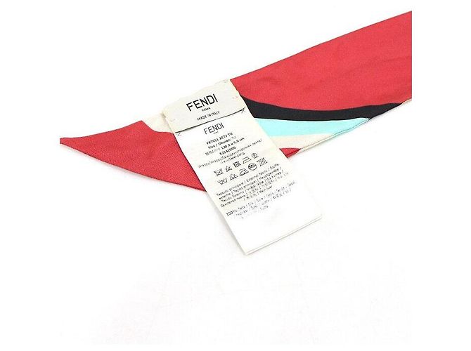 Fendi Bufanda de seda a rayas Optical Lappi - vista 4