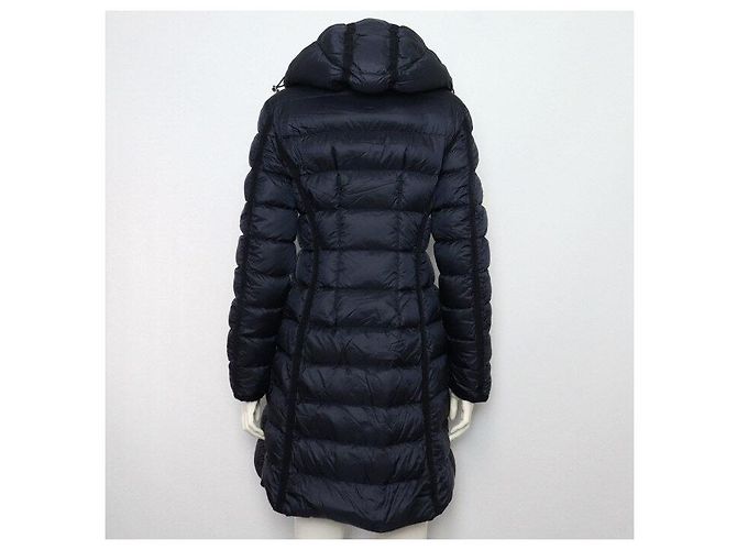 Moncler Damenlang Daunenjacke in Navy - Ansicht 4