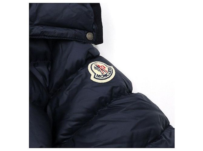 Moncler Damenlang Daunenjacke in Navy - Ansicht 6