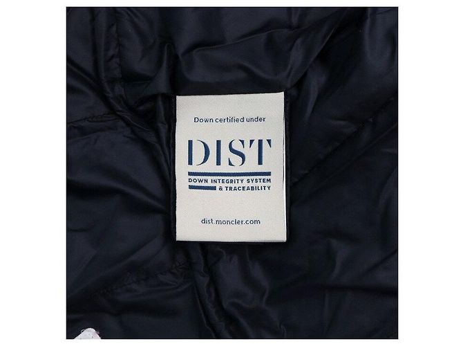 Moncler Damenlang Daunenjacke in Navy - Ansicht 8