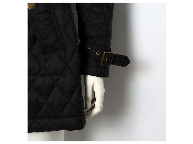 Burberry Jaqueta acolchoada com padrão de diamante e cinto para mulher - vista 3