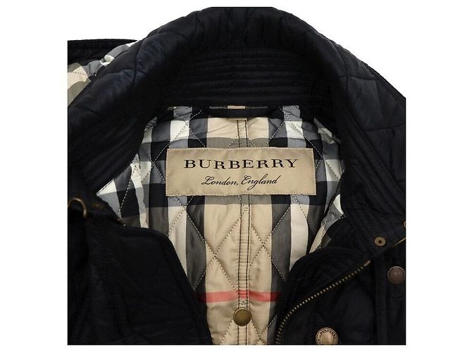 Burberry Jaqueta acolchoada com padrão de diamante e cinto para mulher - vista 5
