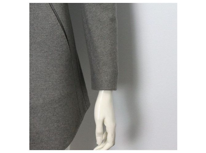 Brunello Cucinelli Gray Wool Blend Two-Button Women's Jacket - view 3