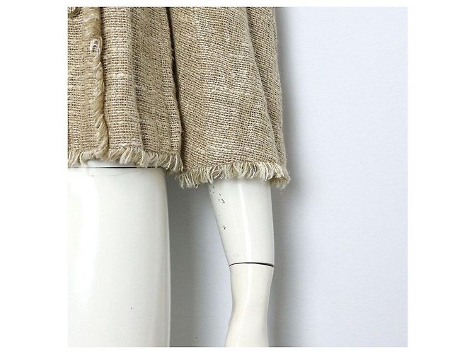 Chanel Beige Vintage Tweed Damenjacke - Ansicht 3