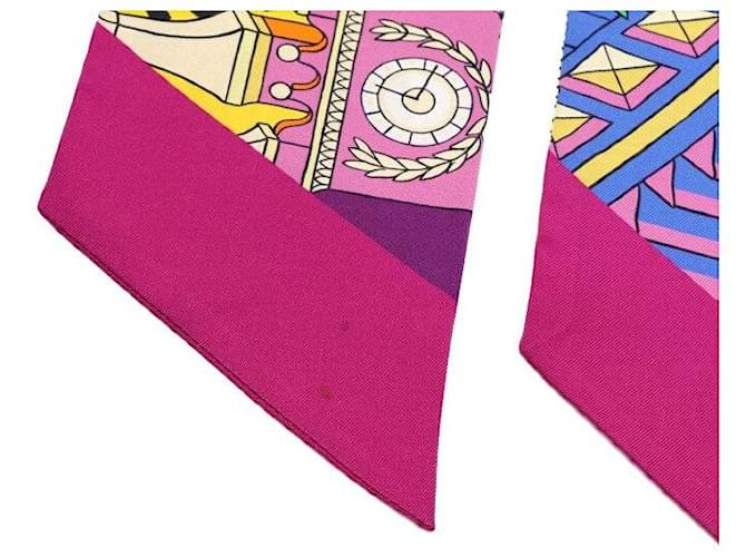 Hermès Foulard Twilly Maxi in seta Animapolis Multicolore - vista 8