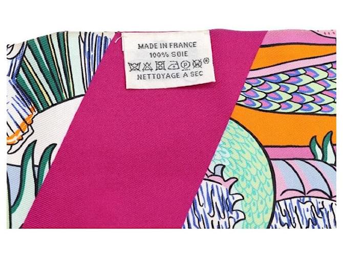 Hermès Foulard Twilly Maxi in seta Animapolis Multicolore - vista 9