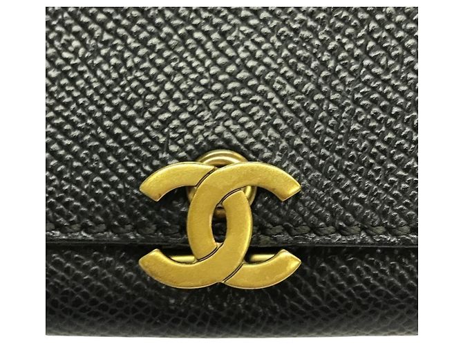 Cartera bi-fold negra Chanel Negro - vista 3