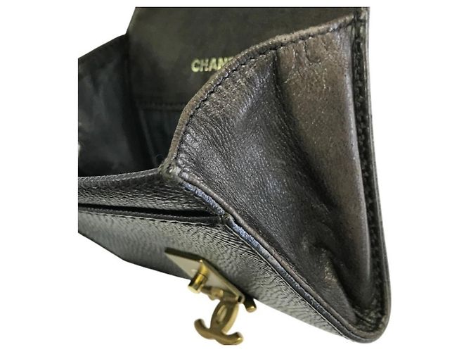 Cartera bi-fold negra Chanel Negro - vista 6