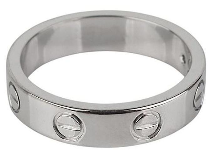 Cartier Mini Love Ring aus Weißgold mit Diamant Größe - Ansicht 3