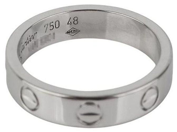 Cartier Mini Love Ring aus Weißgold mit Diamant Größe - Ansicht 4