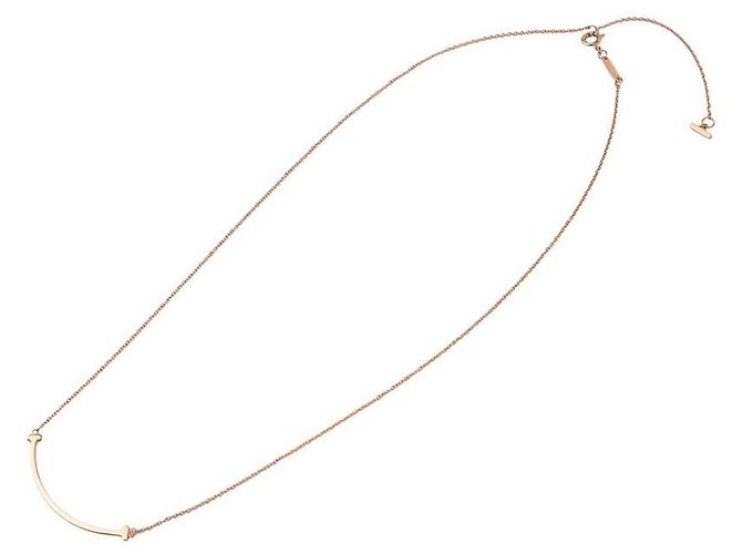 Tiffany & Co Collana con pendente Rose Gold Smile Small (Ricevuta d'acquisto) Rosa - vista 3