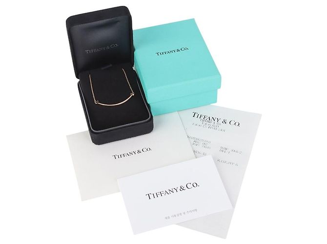 Tiffany & Co Collana con pendente Rose Gold Smile Small (Ricevuta d'acquisto) Rosa - vista 5