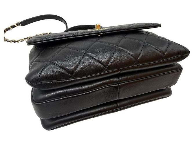 Chanel Borsa a tracolla Trendy CC Small in agnello nero - vista 6