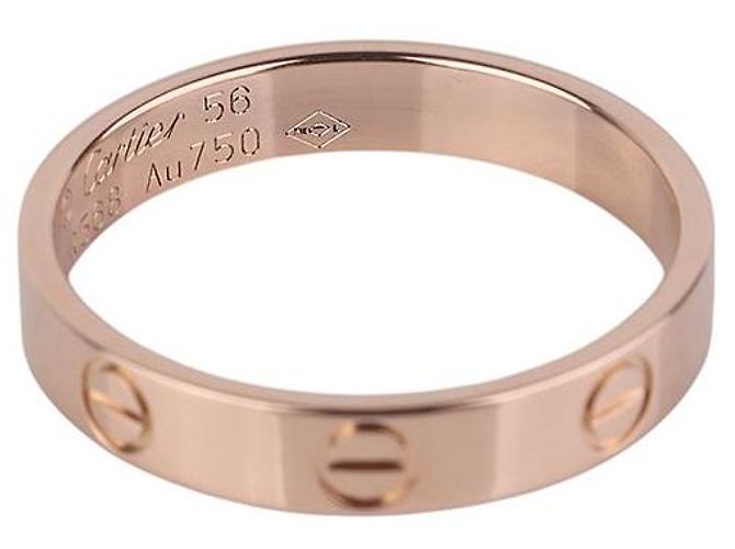 Cartier Anello Mini Love in oro rosa Taglia - vista 4