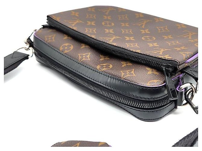 Louis Vuitton Borsa Messenger Monogram Trio Marrone - vista 6