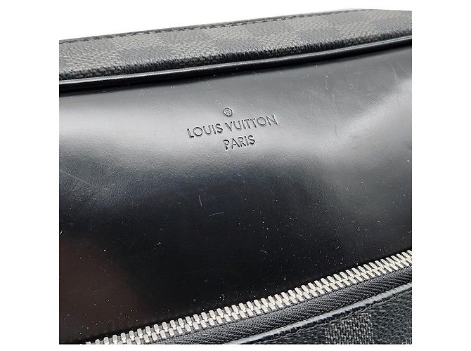 Louis Vuitton Graphite Dayton Reporter MM Nero - vista 8