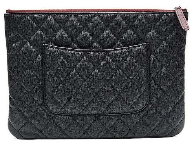 Chanel Clutch Caviar New Medium Nero - vista 3