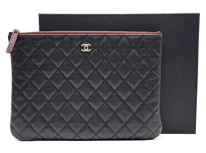 Chanel Clutch Caviar New Medium Nero - vista 7