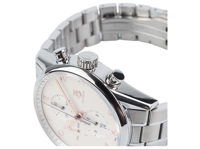 Tag Heuer Carrera Chronograph Herrenuhr Weiß - Ansicht 3