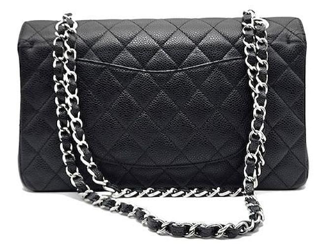 Chanel Caviar Classic Medium Nero - vista 3