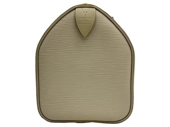 Louis Vuitton Borsa Tote Speedy Epi White Bianco - vista 3