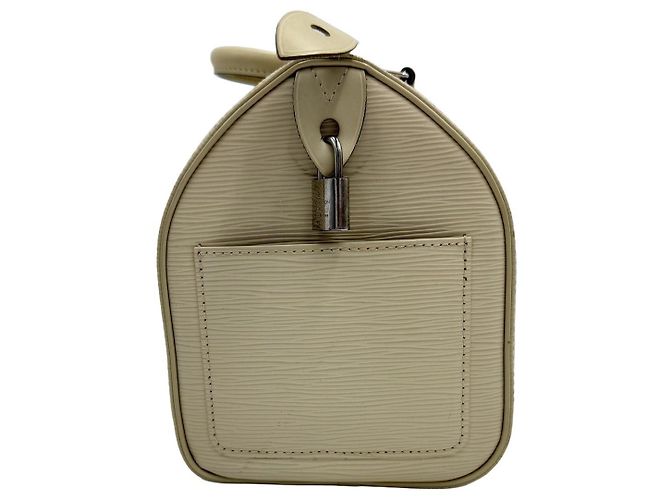 Louis Vuitton Borsa Tote Speedy Epi White Bianco - vista 4