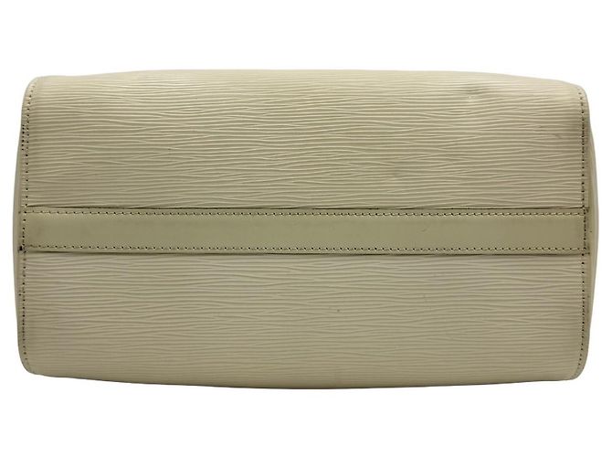Louis Vuitton Borsa Tote Speedy Epi White Bianco - vista 6